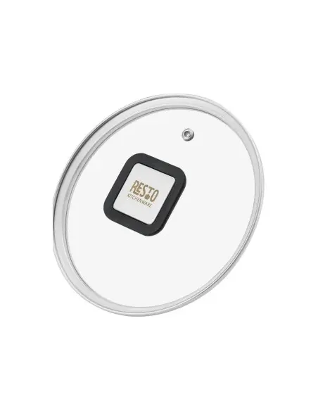 Olla Resto 5,8 Lts Asas Plegables-Tapa Vidrio Templado 24 Cm Induccion Acero Inox