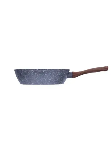 Sarten Resto Antiadh. Revest.Granito 26cm Ancho 7.0cm Alto Aluminio Forjado-Mango Madera Todo Tipo De Cocina