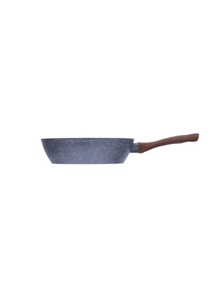 Sarten Resto Antiadh. Revest.Granito 26cm Ancho 7.0cm Alto Aluminio Forjado-Mango Madera Todo Tipo De Cocina