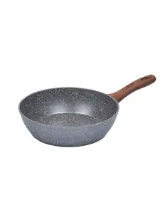 Sarten Resto Antiadh. Revest.Granito 26cm Ancho 7.0cm Alto Aluminio Forjado-Mango Madera Todo Tipo De Cocina 2