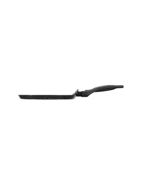 Sarten Pancake Resto Antiadh. 24cm Ancho 1.8 Cm Alto Aluminio-Mango Madera Todo Tipo De Cocina Negro