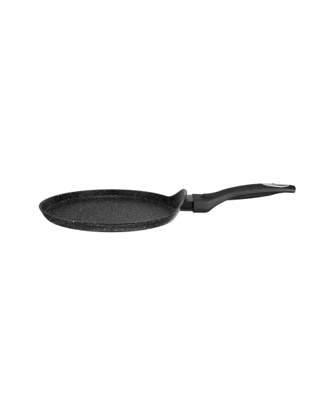 Sarten Pancake Resto Antiadh. 24cm Ancho 1.8 Cm Alto Aluminio-Mango Madera Todo Tipo De Cocina Negro