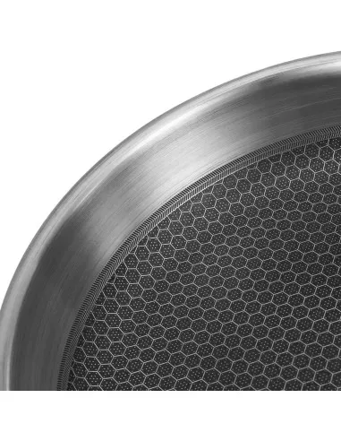 Sarten Resto Antiadh. 26cm Ancho 5.3cm Alto Acero Inox Induccion Mango Ergonomico