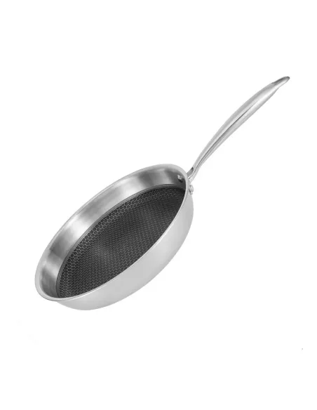 Sarten Resto Antiadh. 26cm Ancho 5.3cm Alto Acero Inox Induccion Mango Ergonomico