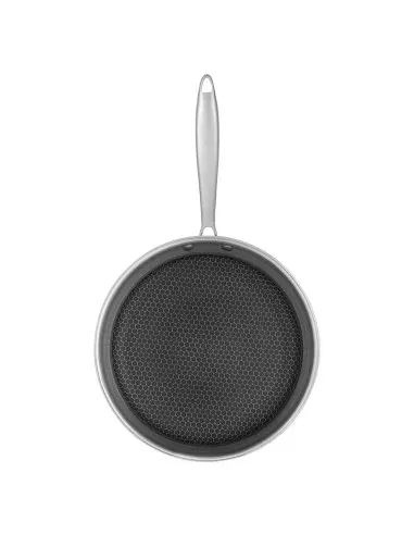 Sarten Resto Antiadh. 26cm Ancho 5.3cm Alto Acero Inox Induccion Mango Ergonomico