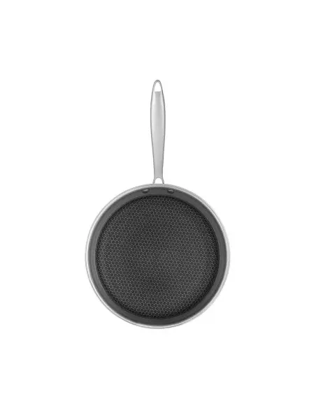 Sarten Resto Antiadh. 26cm Ancho 5.3cm Alto Acero Inox Induccion Mango Ergonomico