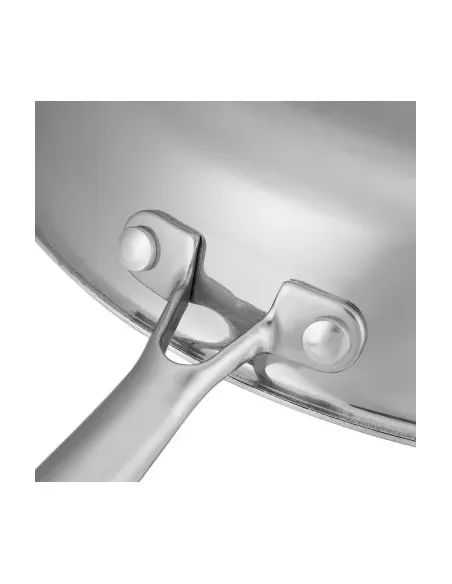 Sarten Resto Antiadh. 26cm Ancho 5.3cm Alto Acero Inox Induccion Mango Ergonomico