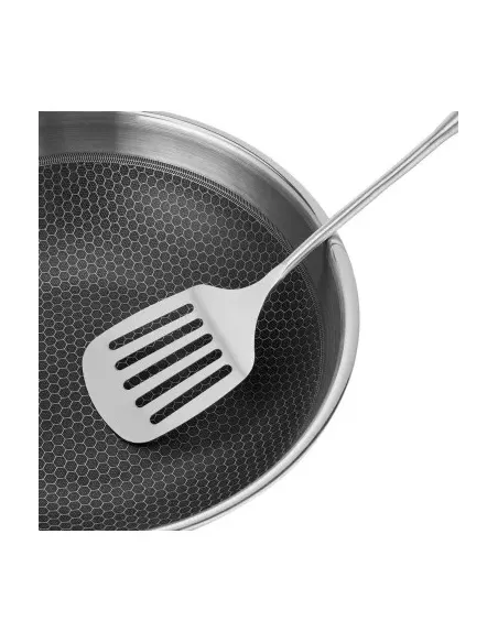 Wok Resto Antiadh. 28 Cm Ancho 7.5 Cm Ancho Inox Induccion Mango Ergonomico