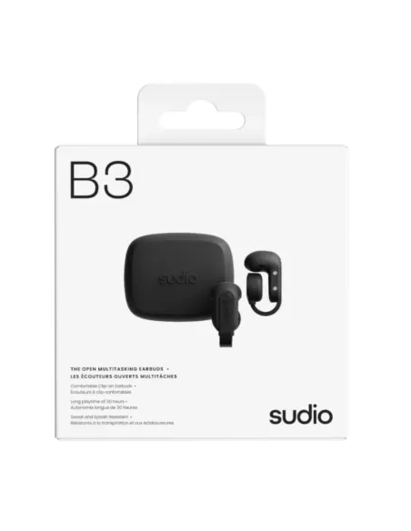 Audífonos Sudio B3 Bluetooth 6.0 Negro