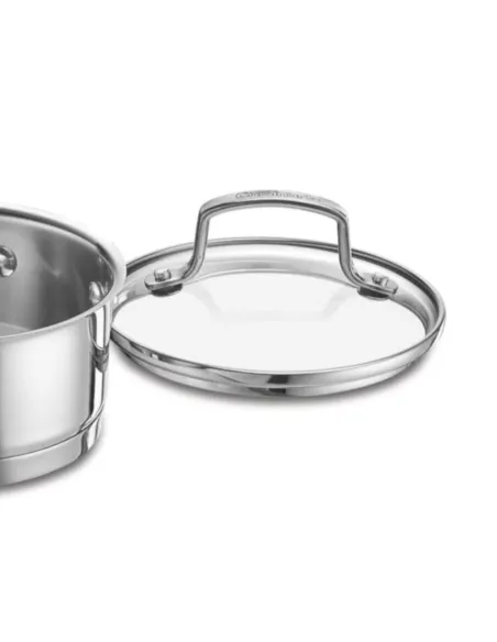 Cacerola Cuisinart Professional Series Con Tapa - 1 Cuarto, Acero Inoxidable