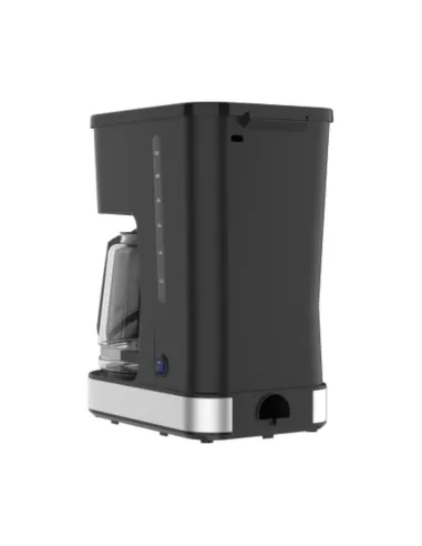 Cafetera Black Decker-12 Tazas-Sistema Vortex-Boton Encendido Y Apagado-Franja Silver