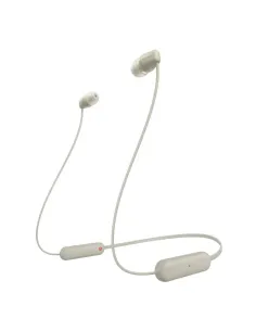 Audífonos Sony Inalámbrico 9 mm 20-20 kHz Microf. Integr. 25H Dur. Crema