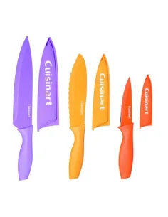 Set De Cuchillos Cuisinart De Acero Inoxidable Con Protector De Hoja - 6 Piezas