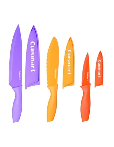 Set De Cuchillos Cuisinart De Acero Inoxidable Con Protector De Hoja - 6 Piezas