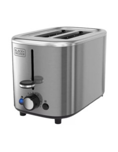 TOSTADORA BLACK DECKER 2 REBANADAS 7 NIVELES ACERO INOX.