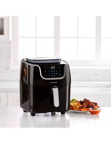 FREIDORA DE AIRE POWERXL 6 6LTS 10 EN 1 TOUCH 1700W NEGRO