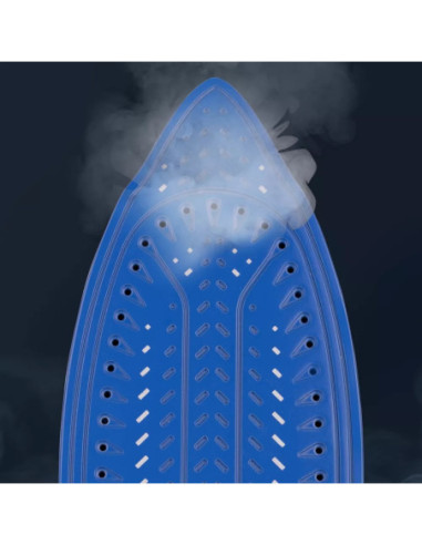 PLANCHA DE ROPA BLACK DECKER LIGHT EASY 1200W SUELA ANTIADHERENTE TRUEGLIDE SMARTSTEAM BLANCO AZUL