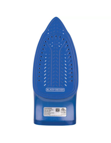 PLANCHA DE ROPA BLACK DECKER LIGHT EASY 1200W SUELA ANTIADHERENTE TRUEGLIDE SMARTSTEAM BLANCO AZUL